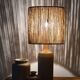 Rope and sandstone lamp