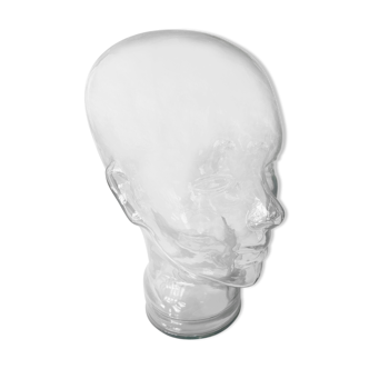 Marotte head to glass hat