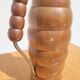 Vintage wooden turned thermos bottle signed T. Ergök
