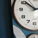 Vintage silent wall clock thermometer "Hangarter"
