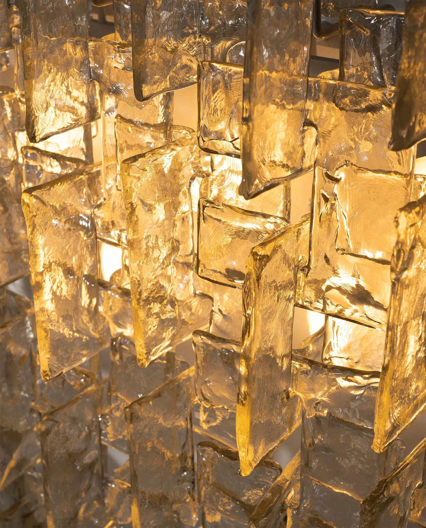 Carlo Nason, sculptural lace glass wall lamp, 1970s