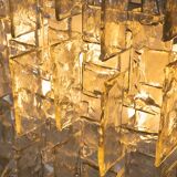 Carlo Nason, sculptural lace glass wall lamp, 1970s
