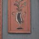 Rustic Farmhouse Folk Art Painted Bridal Cabinet dated 1806