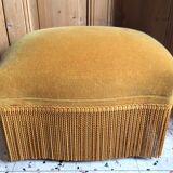 Velvet pouf