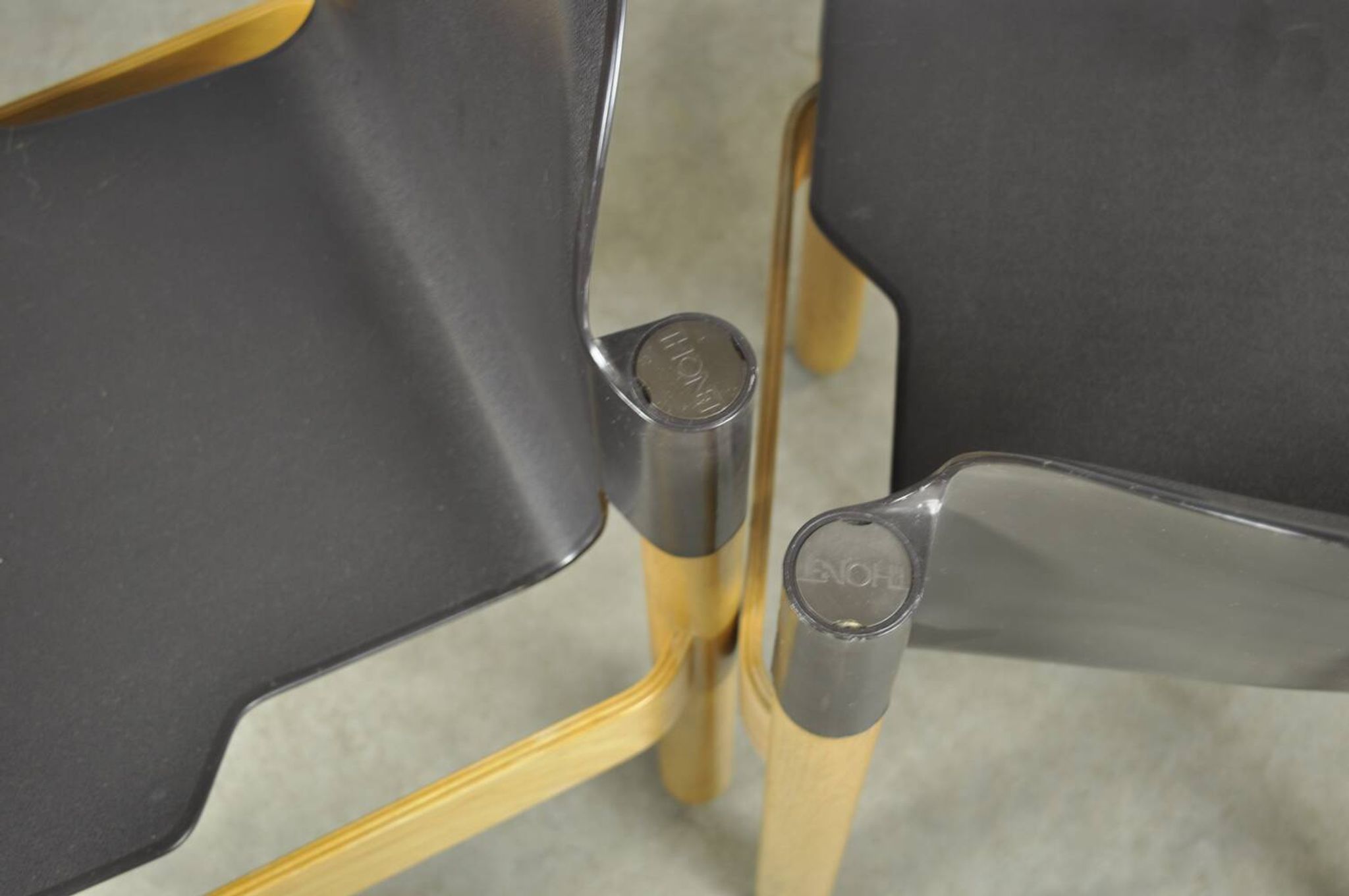 Thonet / chaises de salle à manger vintage flex 2000 en hêtre (2) / gerd lange / années 1990