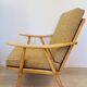Fauteuil de salon boomerang entièrement restauré par ton de tchécoslovaquie des années 1960