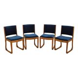 Set of four beech chairs, Danish design, 1950s, designer: Holger Jacobsen,