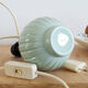 Pied de lampe, ancienne bouteille en verre peint