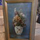Oil on panel with bouquet