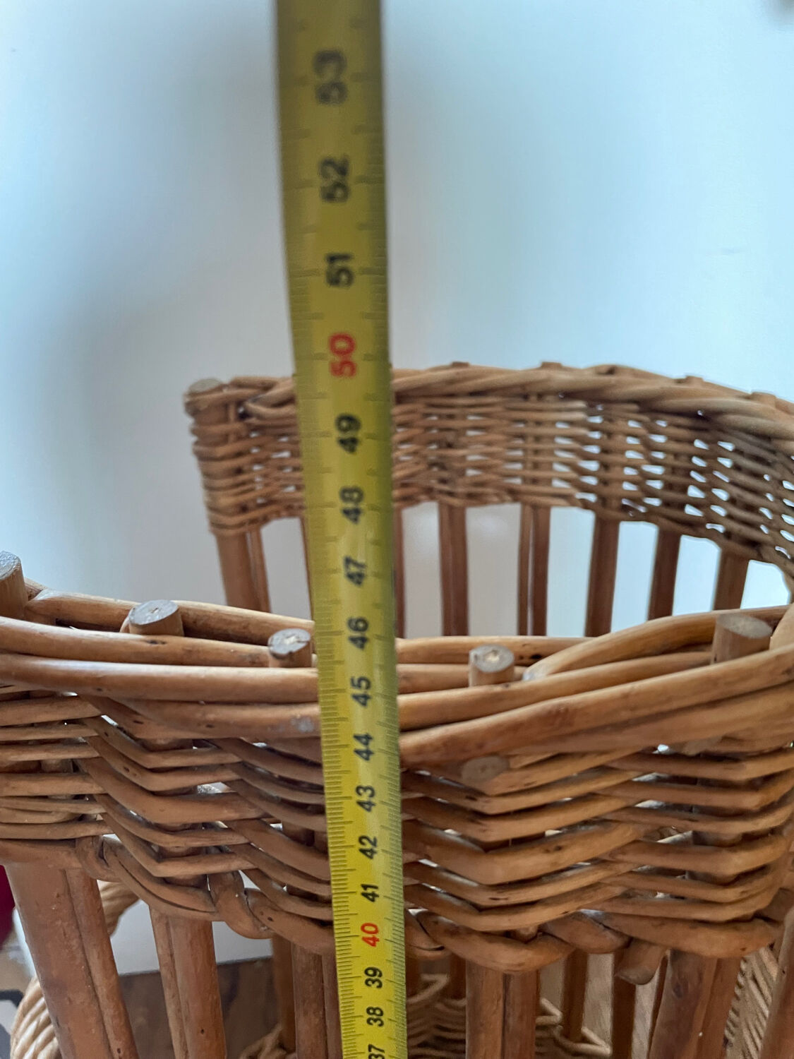 Vintage wicker bread basket