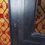 Vintage painted wooden bookcase