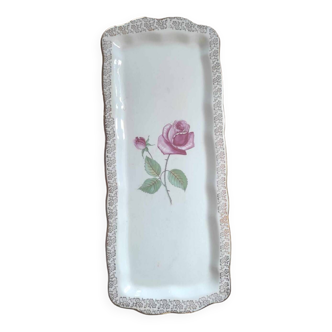 Cake dish signed Sarreguemines