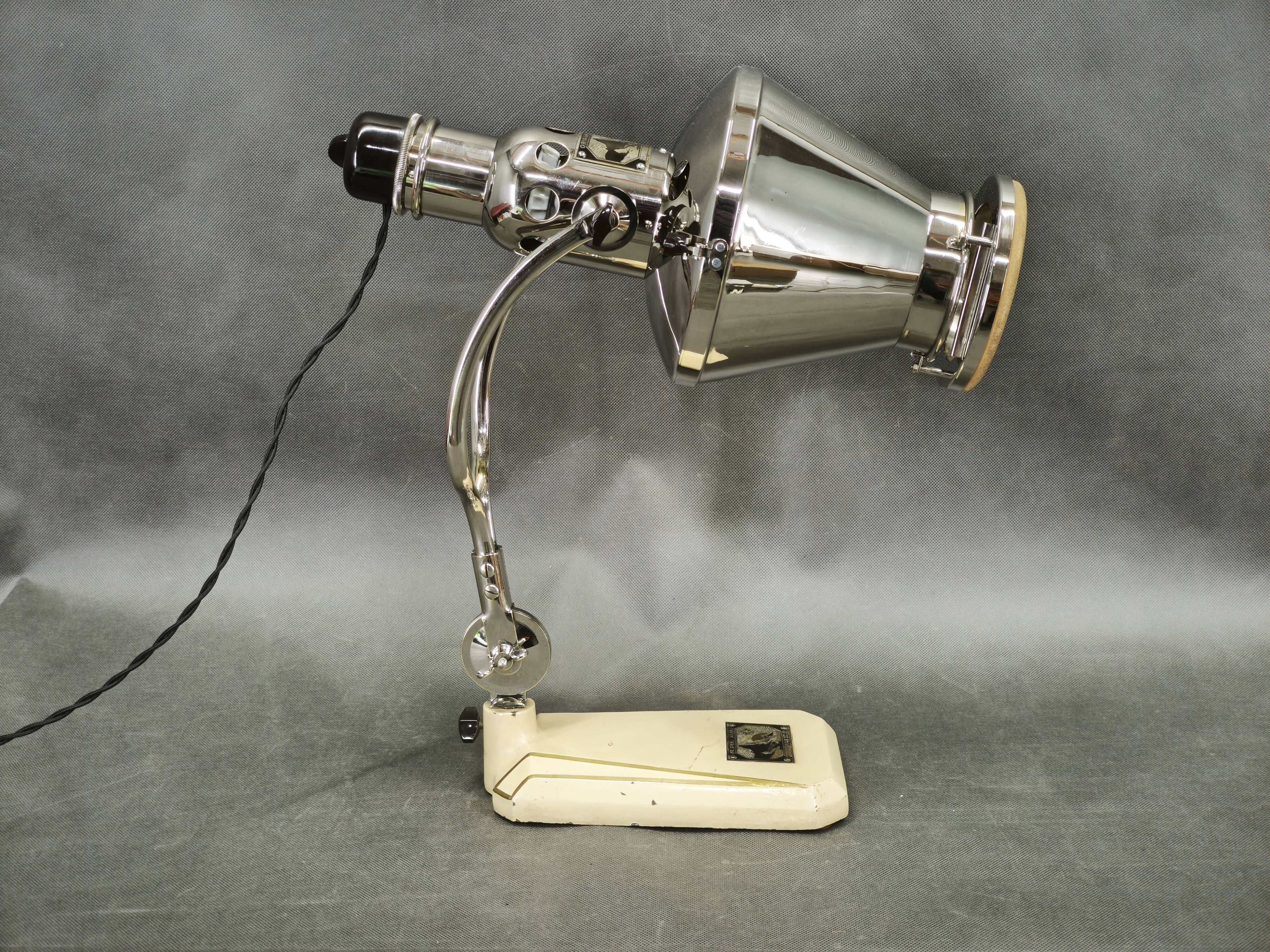 Original Hanau Bauhaus Medical Lamp, Germany, 1930s