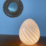 Lamp mini egg vintage glass of MURANO ITALY 1970