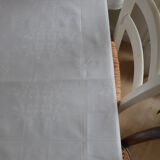 Embroidered damask square sheet