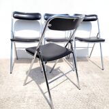Set 4 folding chairs Souvignet