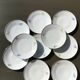 10 plates dessert porcelain decoration flowers 50's melitta