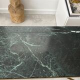 Green marble and brass coffee table