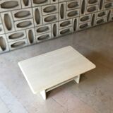 Travertine coffee table with intermediate top