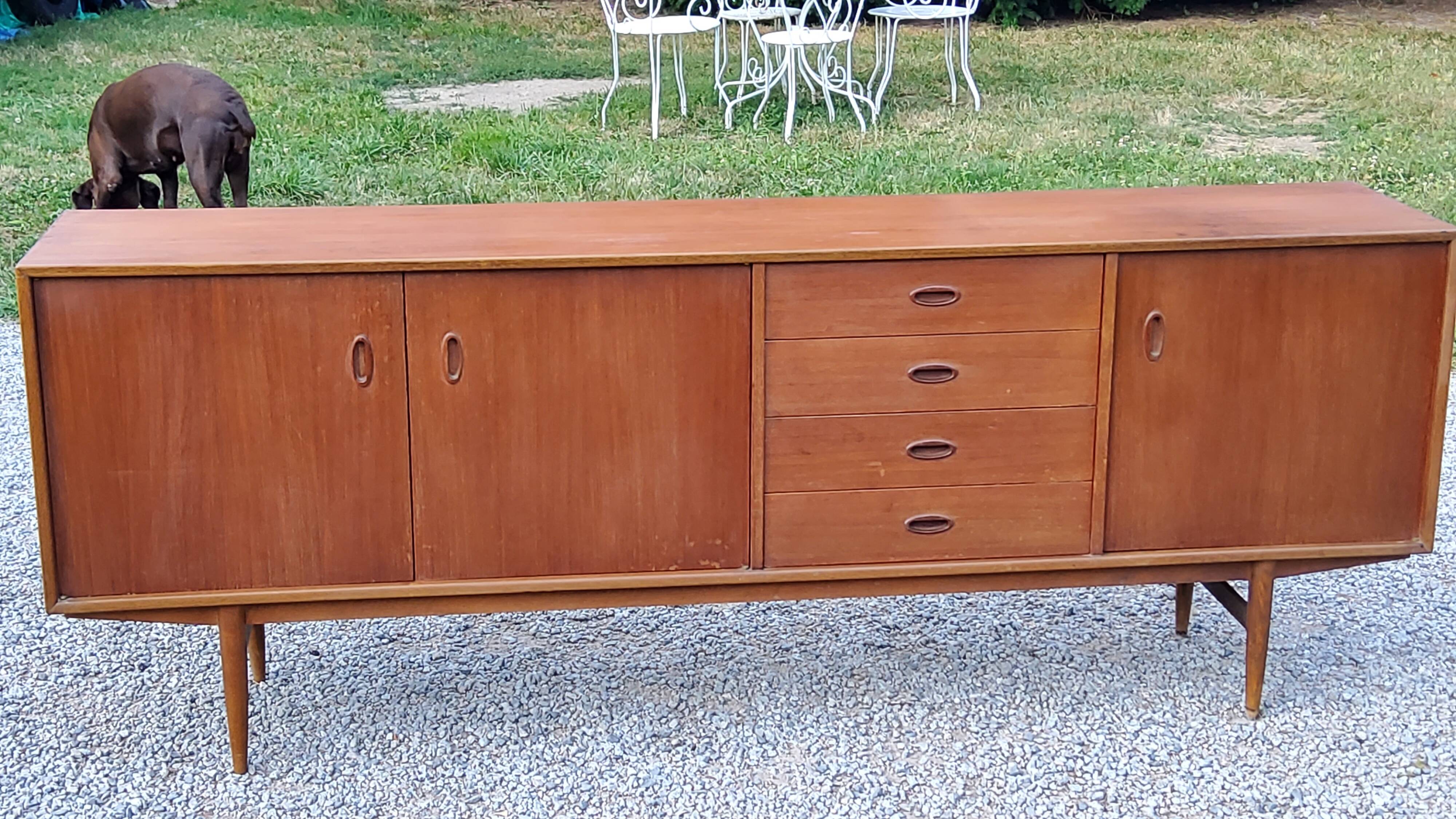 Scandinavian style teak sideboard from the 70s