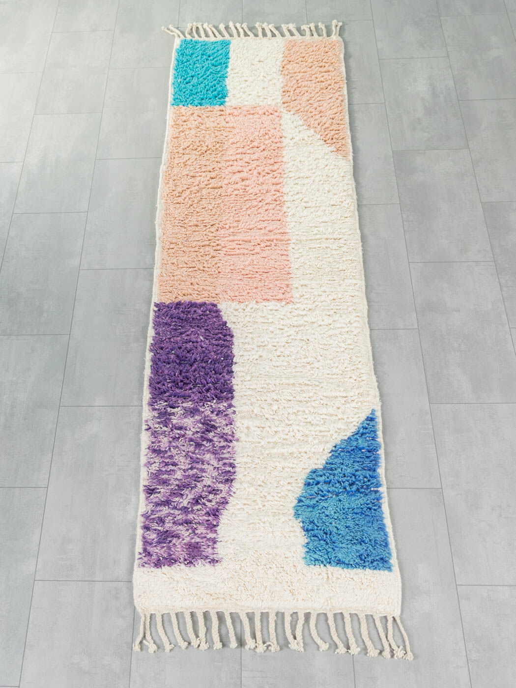 Abstract Runner, Berber Rug, 85 x 289