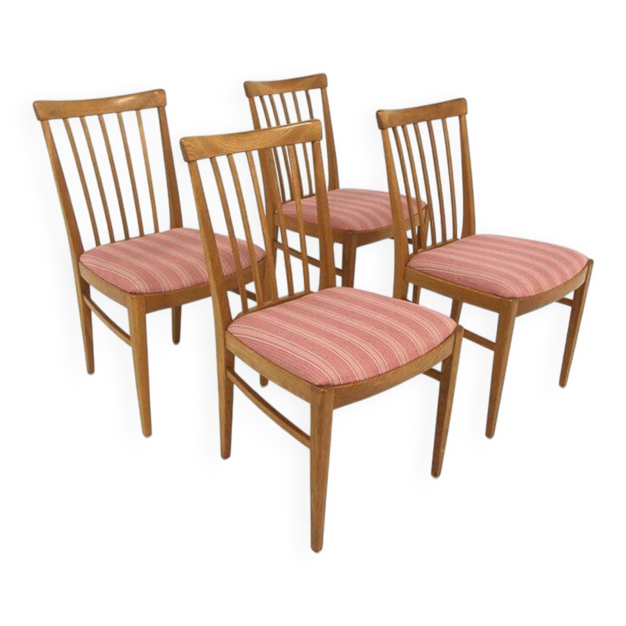 Set of 4 "Herregården" chairs, Carl Malmsten, Sweden, 1960
