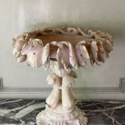 Grande coupe en albâtre Italie vers 1900