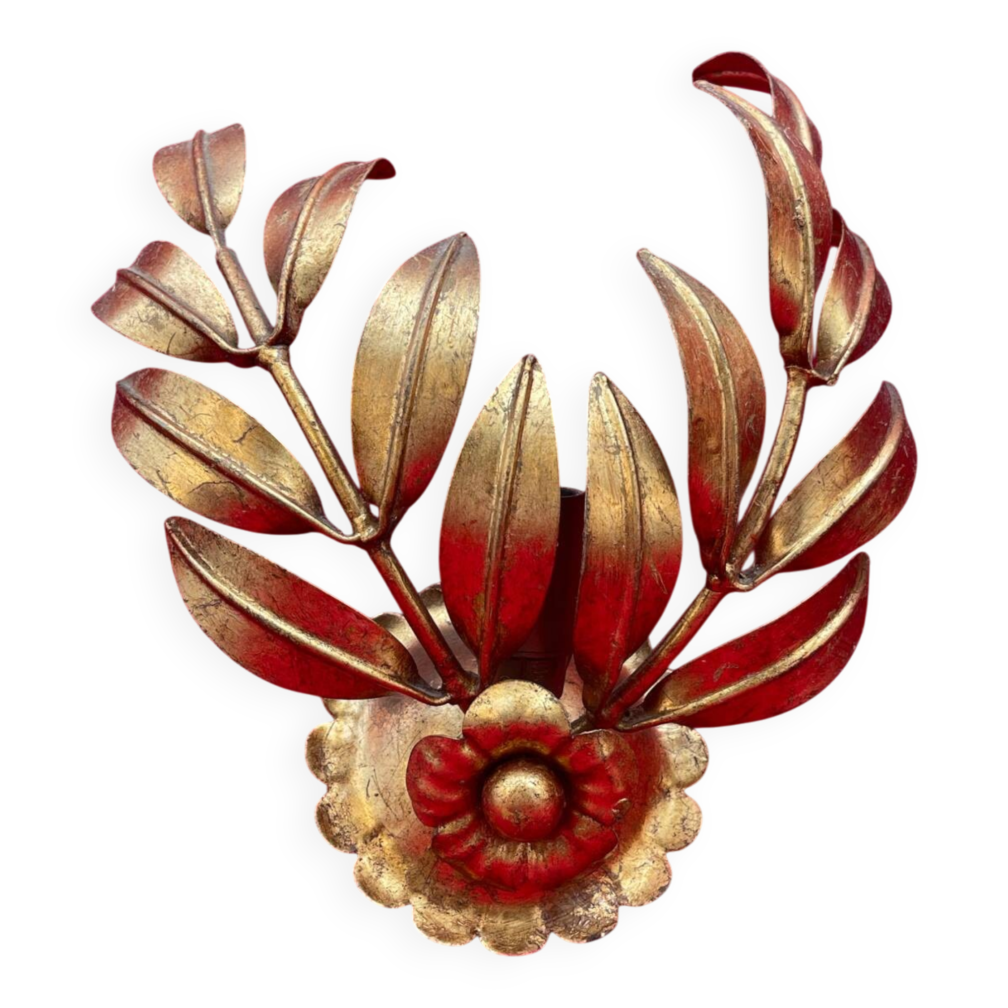 Golden Leaf Appliques Hans Kögl Style 1960/70 Hollywood Re