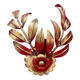Golden Leaf Appliques Hans Kögl Style 1960/70 Hollywood Re