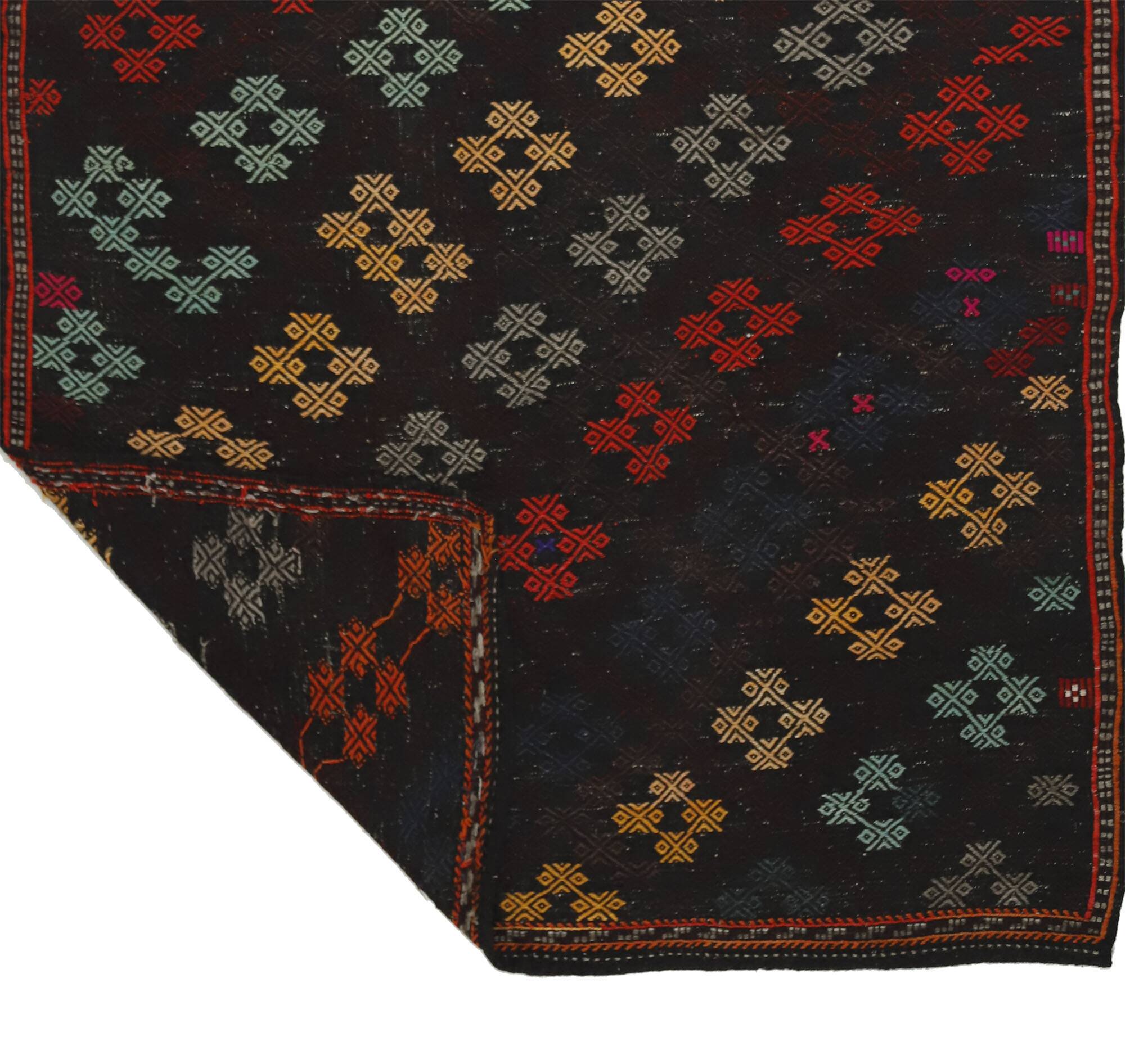 Area kilim rug ,vintage wool turkish handknotted kilim, 240 cmx 180 cm rug