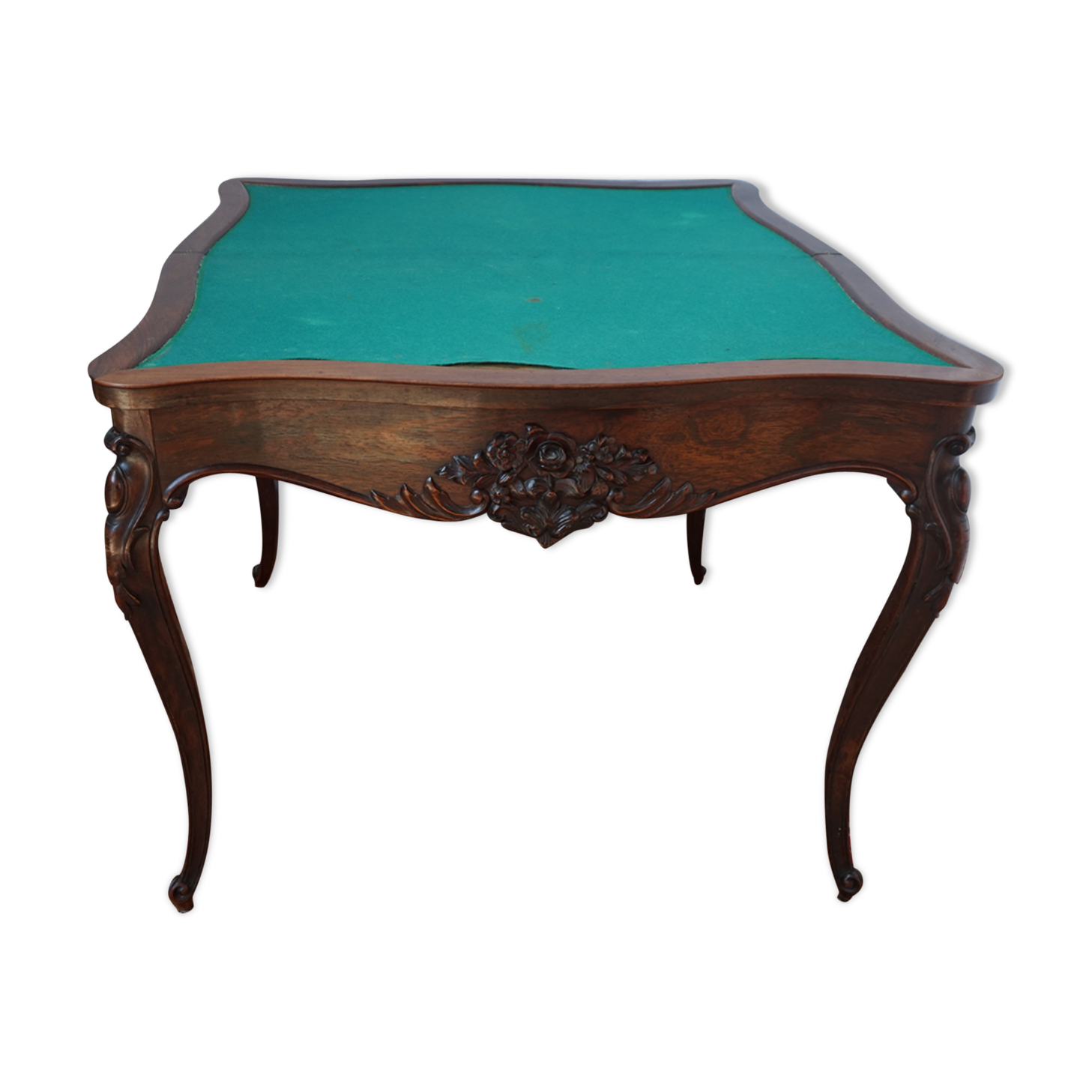 A XIX rosewood games table
