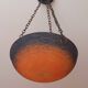Ceiling light chandelier cut glass signed Lorrain