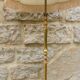 Old brass lamppost, Lampshade pagoda