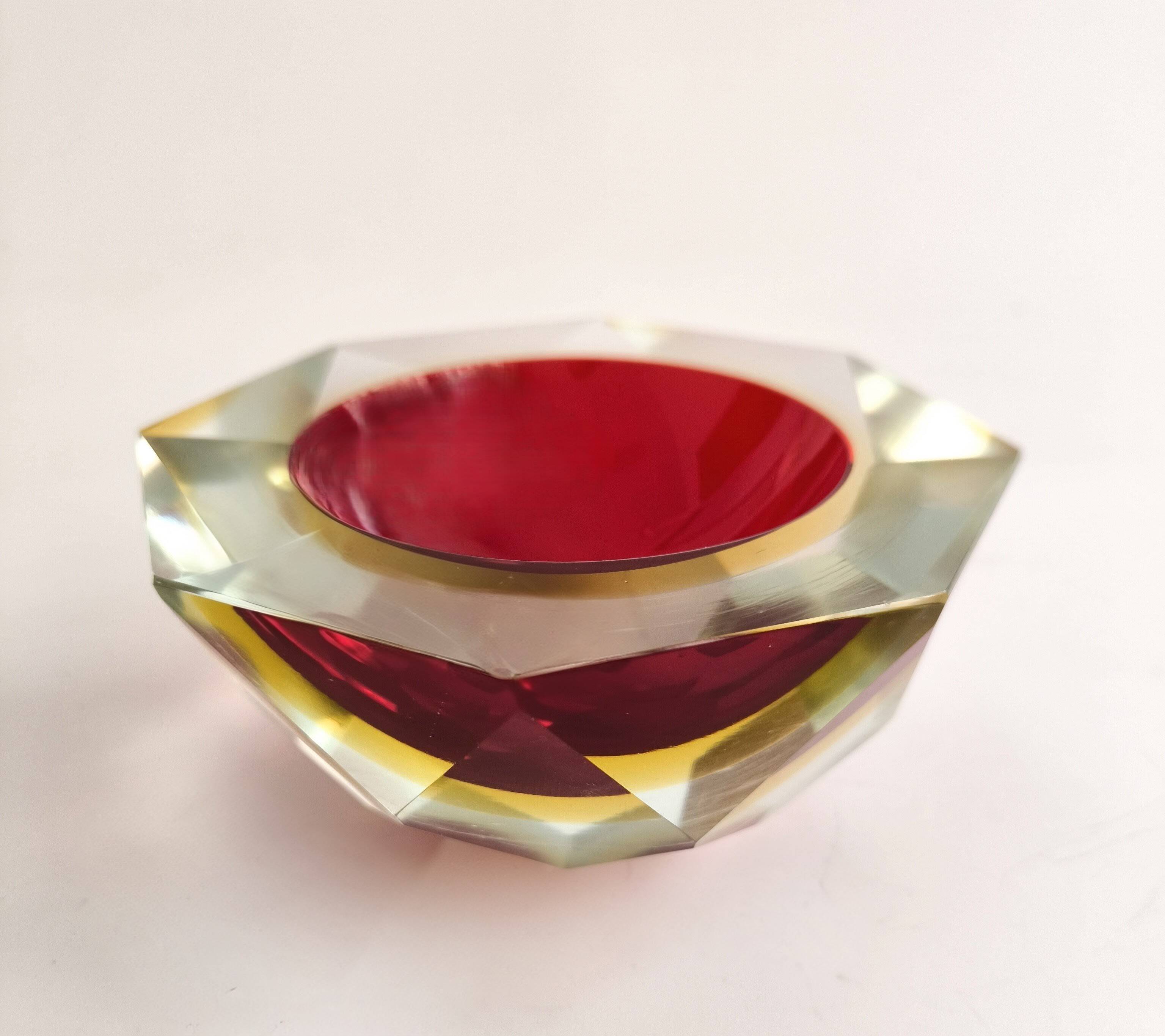 Cenicero in Murano crystal by Flavio Poli años 60