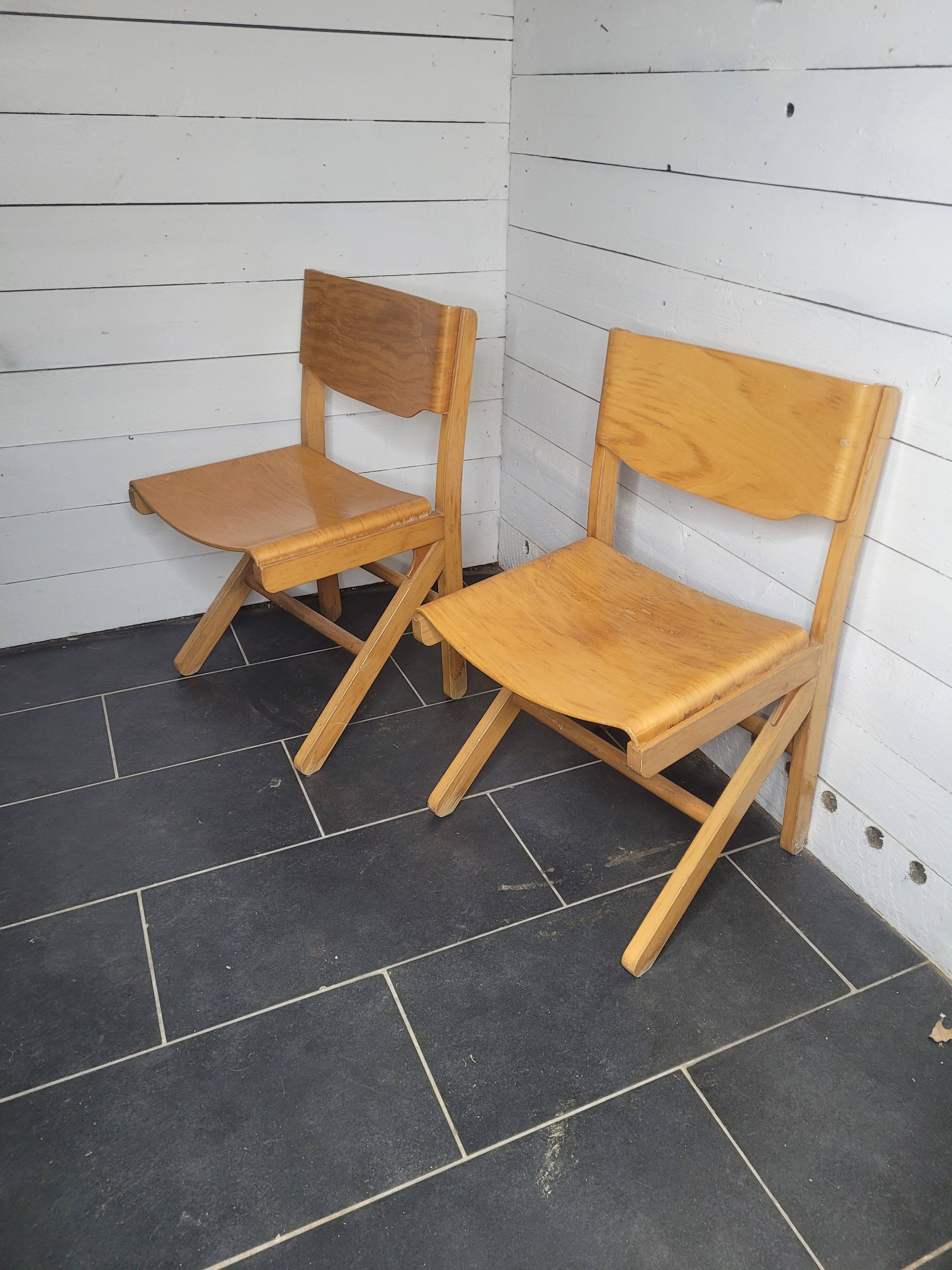 Pair of baumann chairs