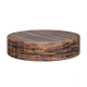 Table basse en bois brutaliste primitive Français milieu du siècle