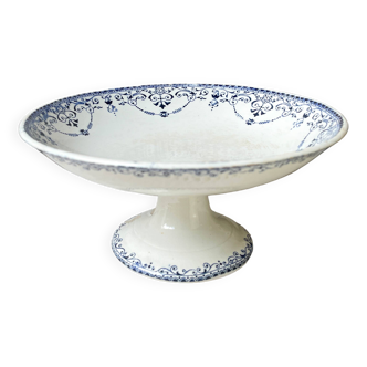 Vintage pedestal dish terre de fer hb&c balzac made in france