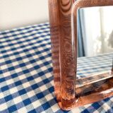 Miroir en verre rose d’Italie