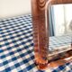 Miroir en verre rose d’Italie