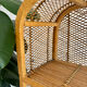 Natural rattan and cane bookshelf – 1970s