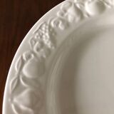 8 white porcelain plates Quadrifoglio Italy