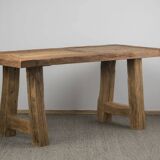 Solid oak dining table