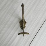Gold-plated brass wall hook