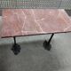Cast iron and marble peddler's table