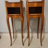Pair of narrow bedsides Louis XV style