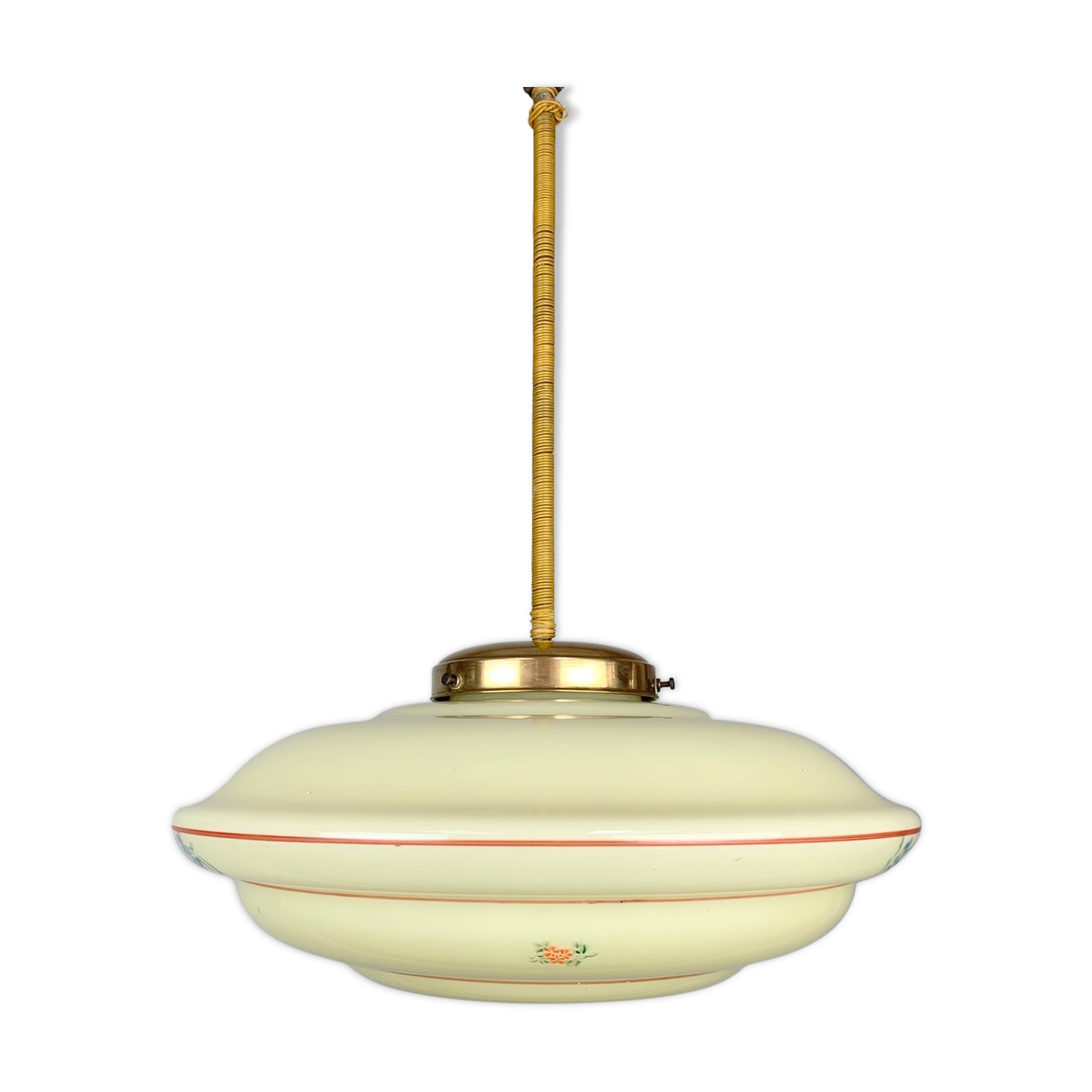 Art nouveau brass lamp, 1920's