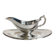 Saucière & son plateau en métal argenté "MR Silver Plated" made in England