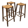 Set of 3 bar stools from the 50s France