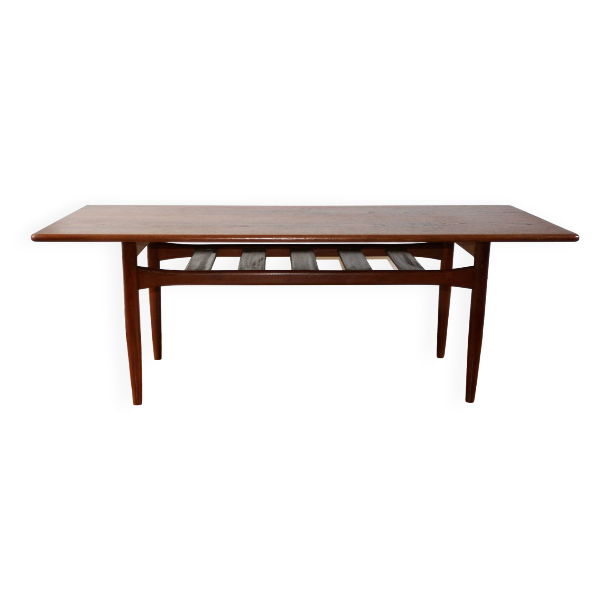 Vintage Scandinavian teak coffee table Trioh 1960s