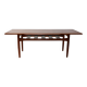 Table basse scandinave vintage en teck Trioh 1960